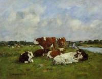 Boudin, Eugene - Pasturage on the Banks of the Touques